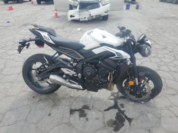  Salvage Triumph Motorcycle Street
