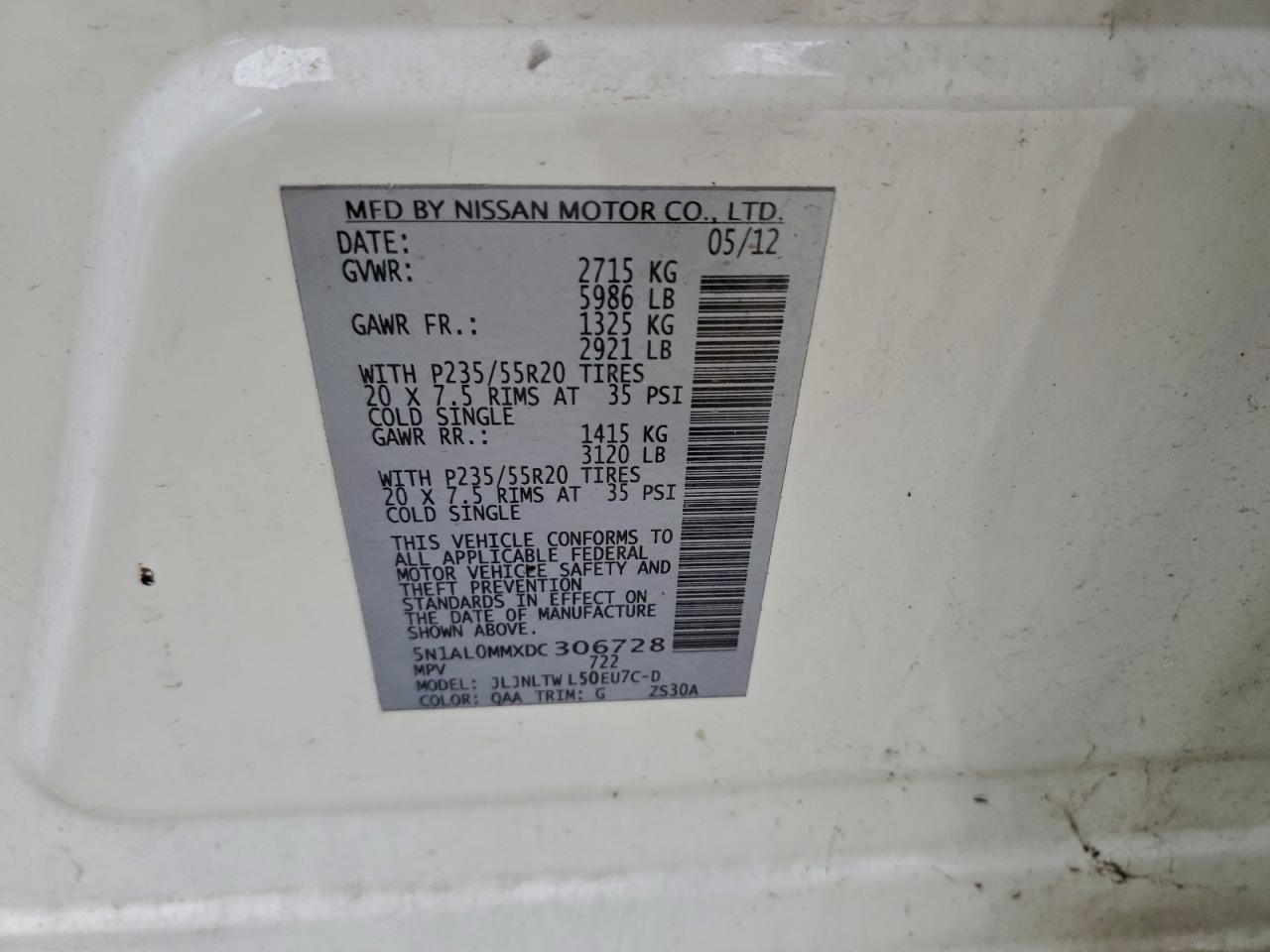 INFINITI JX35 Image 6