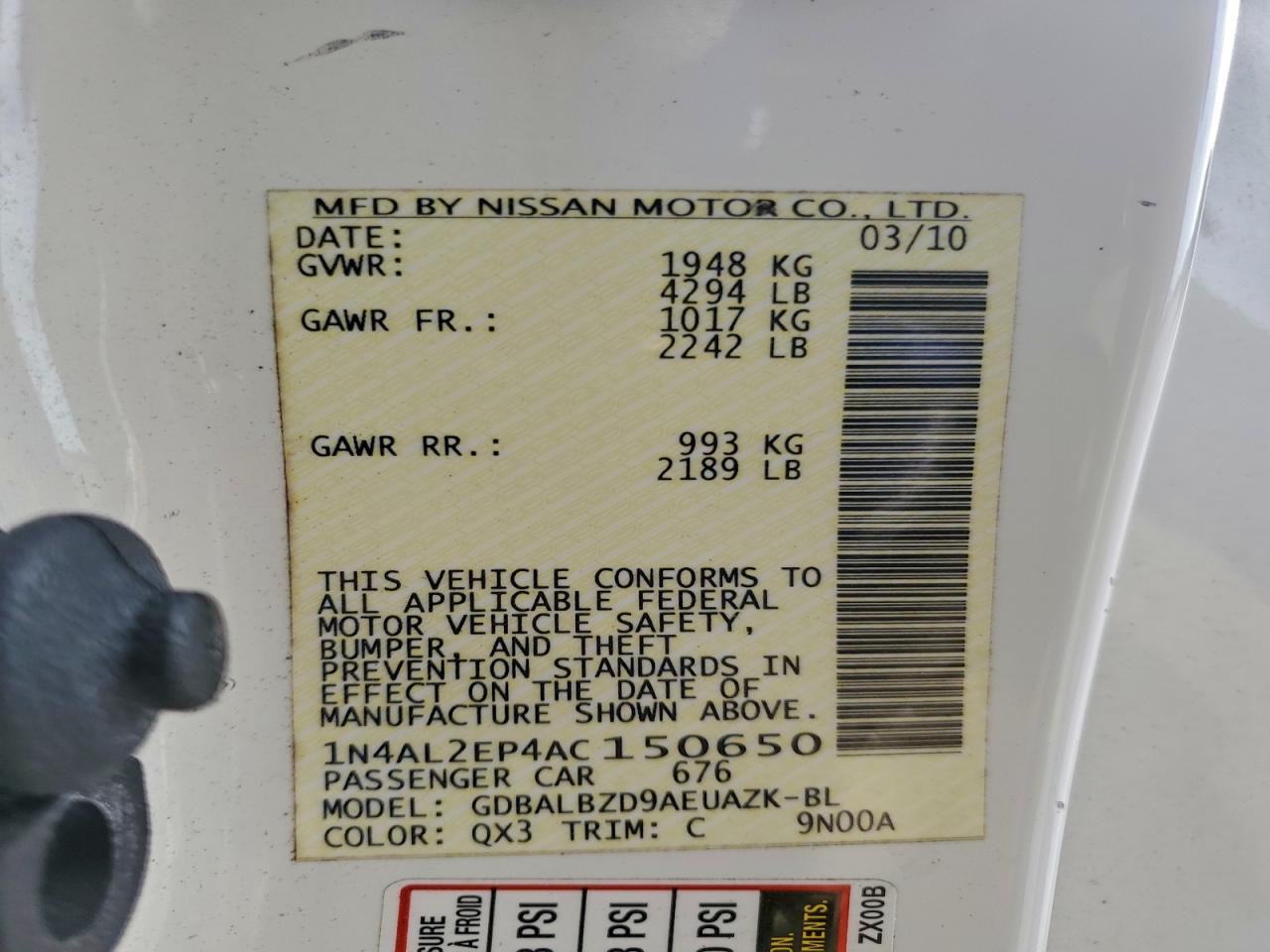 Nissan Altima S Image 6