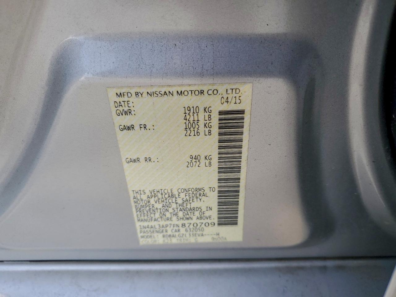 Nissan Altima 2.5 Image 12