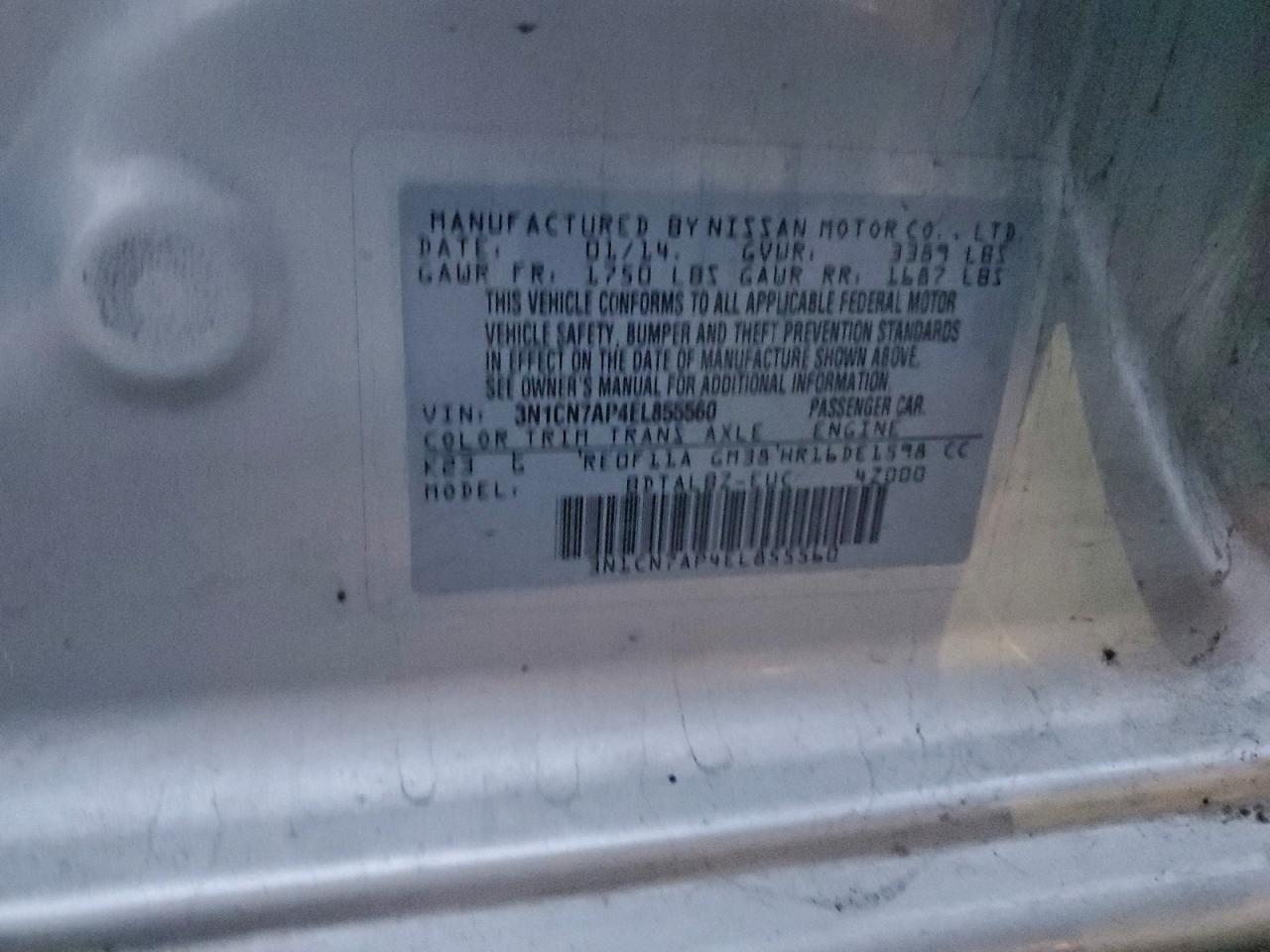 Nissan Versa S Image 12