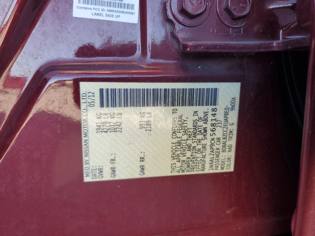 Nissan Altima Base Image 8