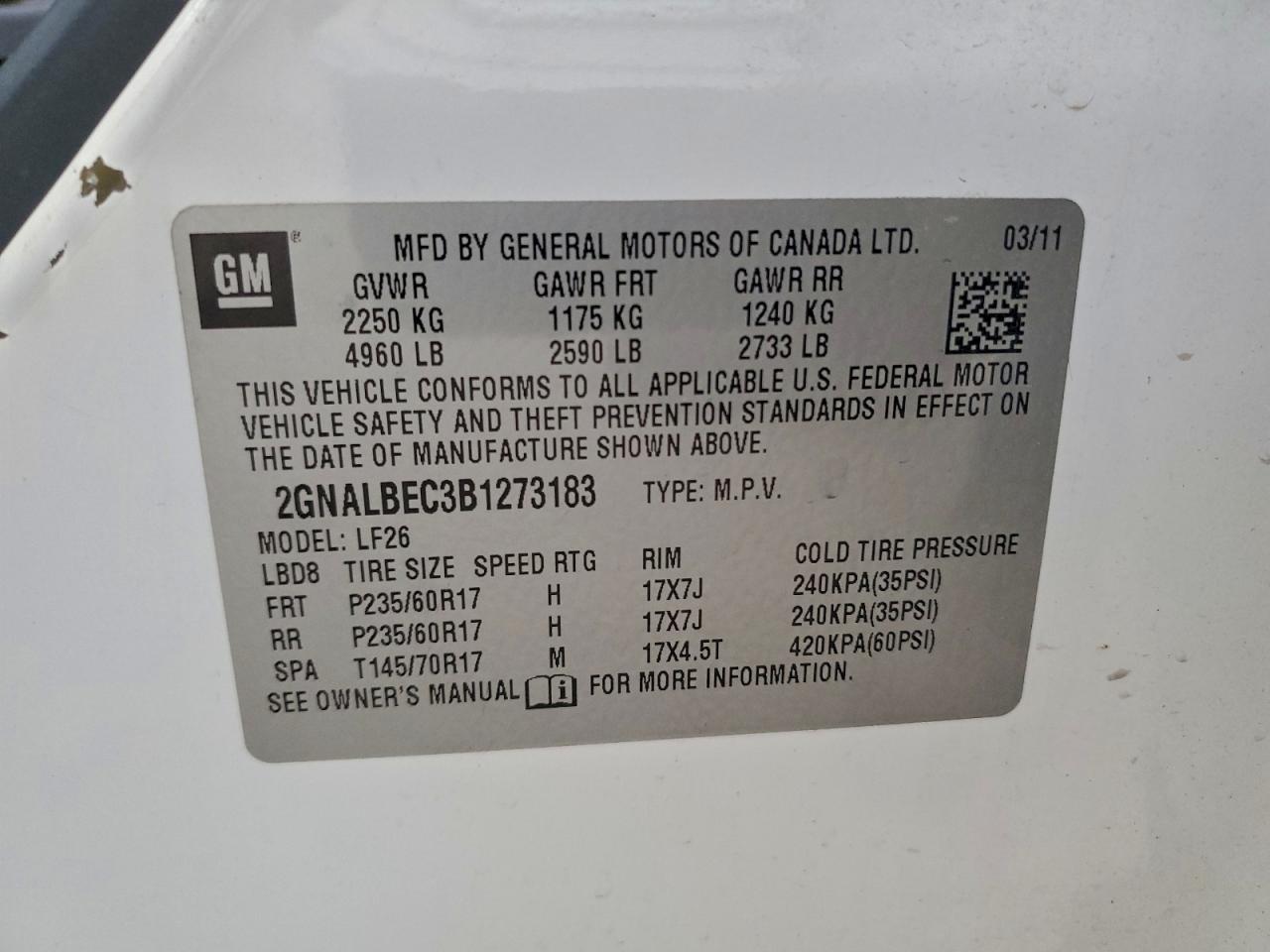 Chevrolet Equinox Ls Image 12