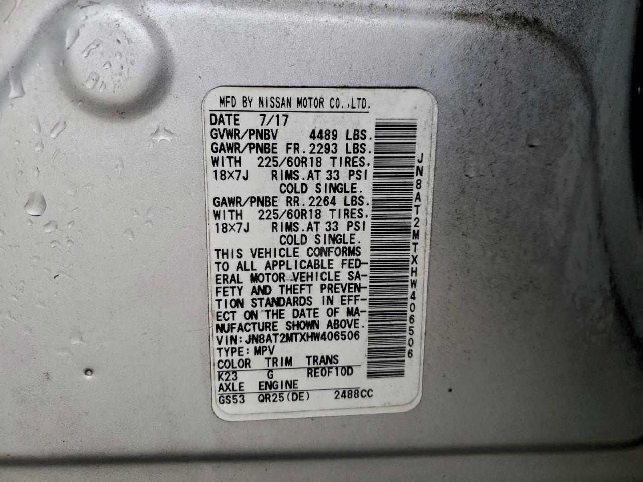 Nissan Rogue S Image 14