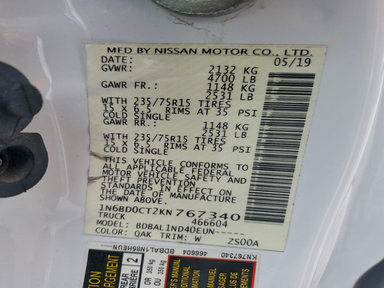 Nissan Frontier S Image 10