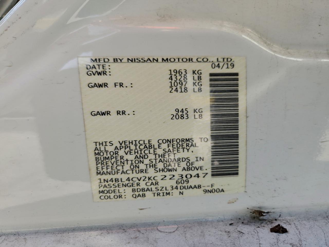 Nissan Altima Sr Image 6