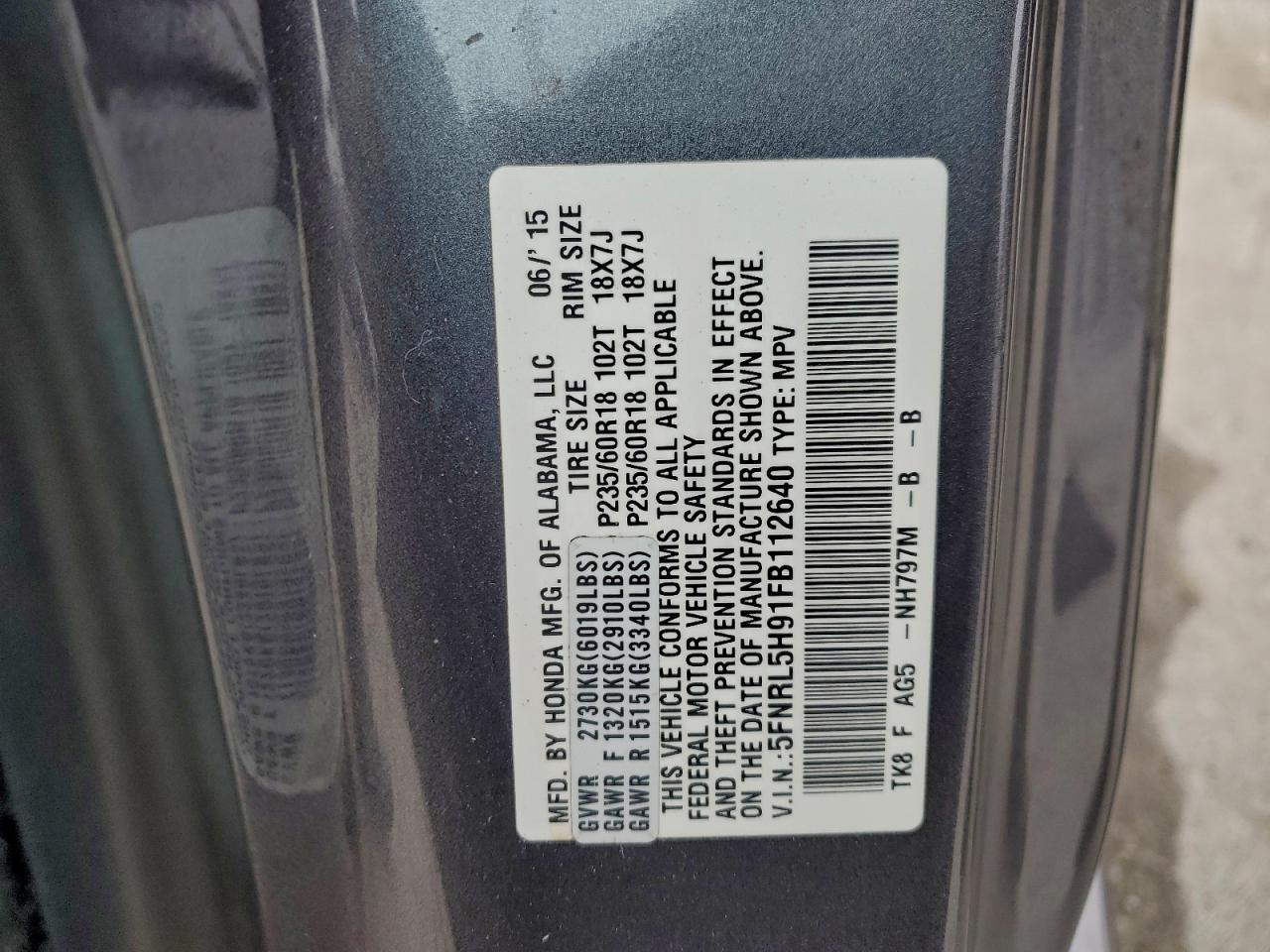 Honda Odyssey Touring Image 9