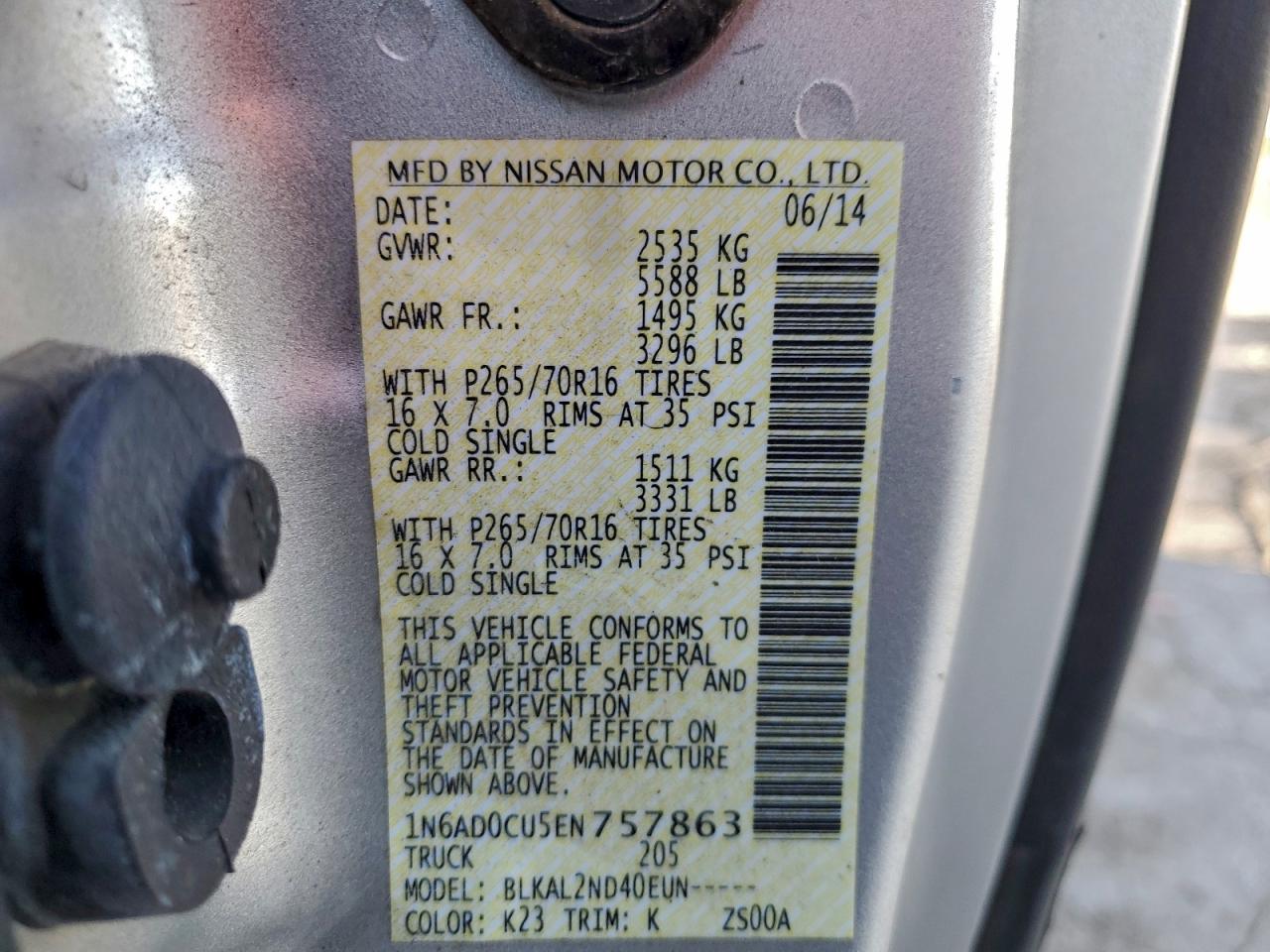 Nissan Frontier Sv Image 10