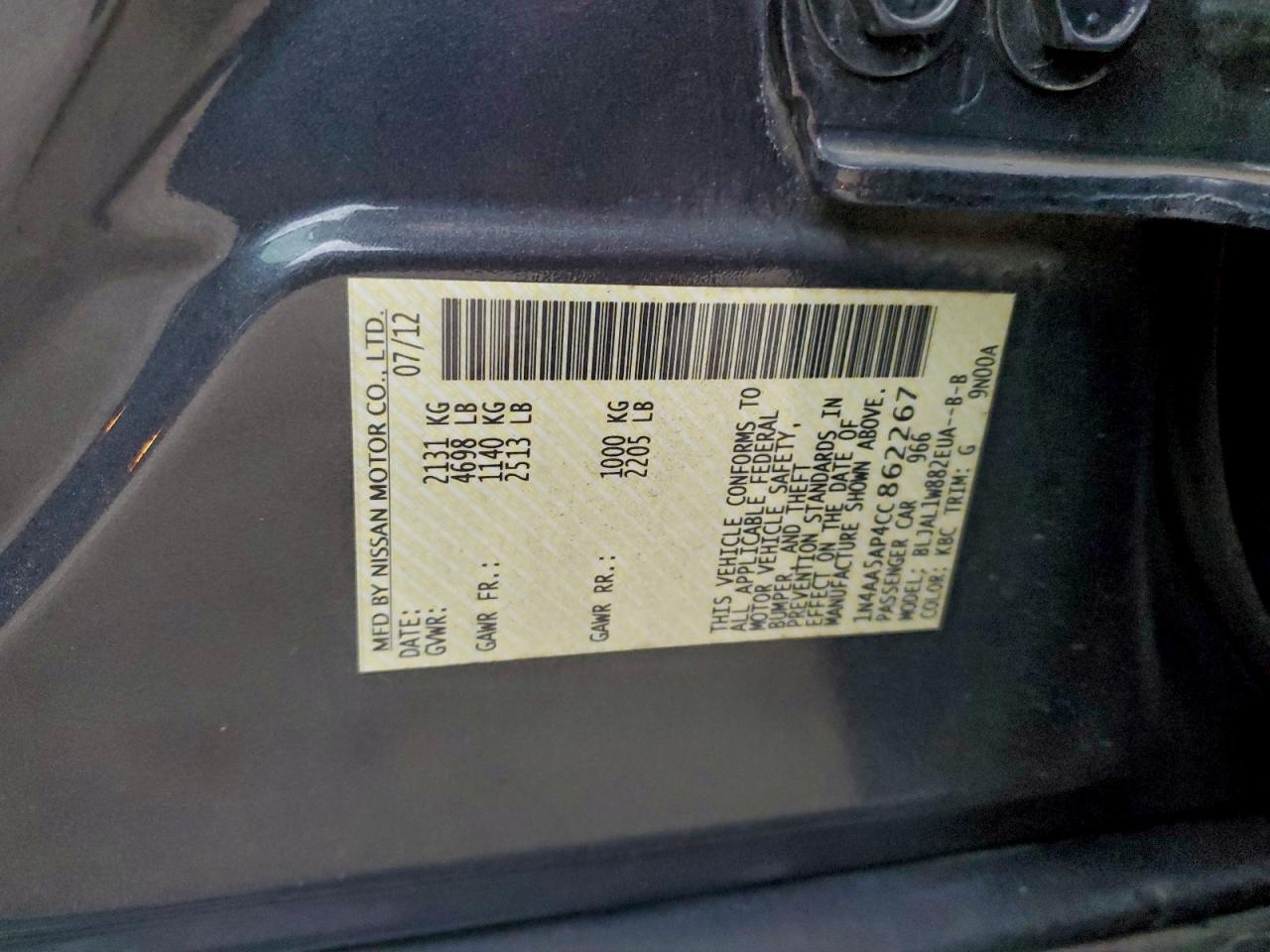 Nissan Maxima S Image 10