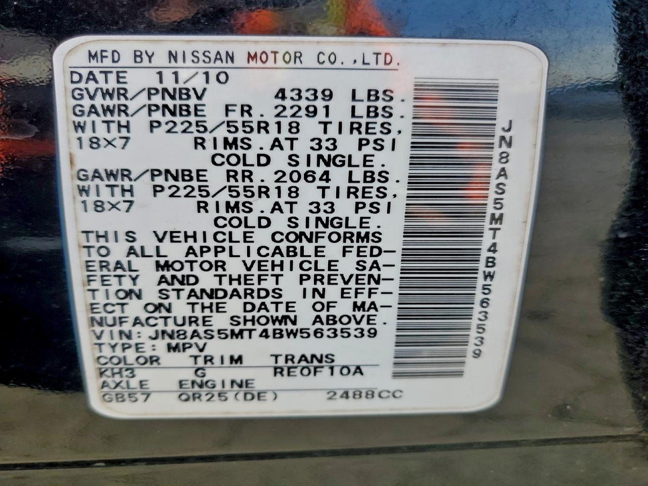 Nissan Rogue S Image 13