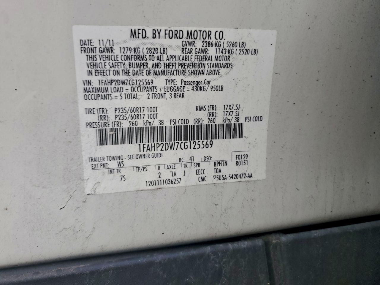 Ford Taurus Se Image 7