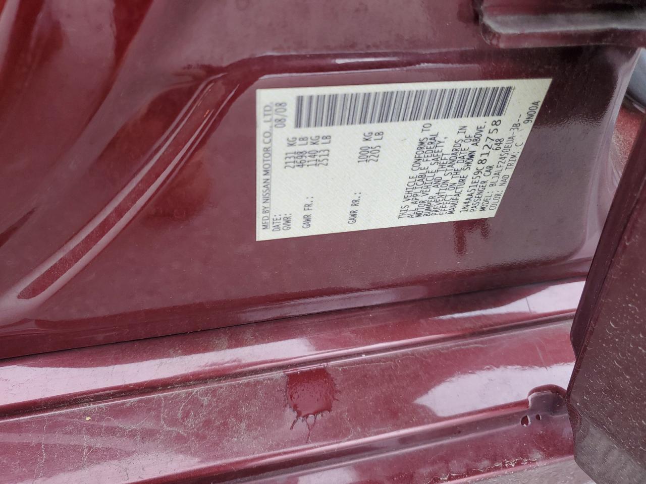 Nissan Maxima S Image 9