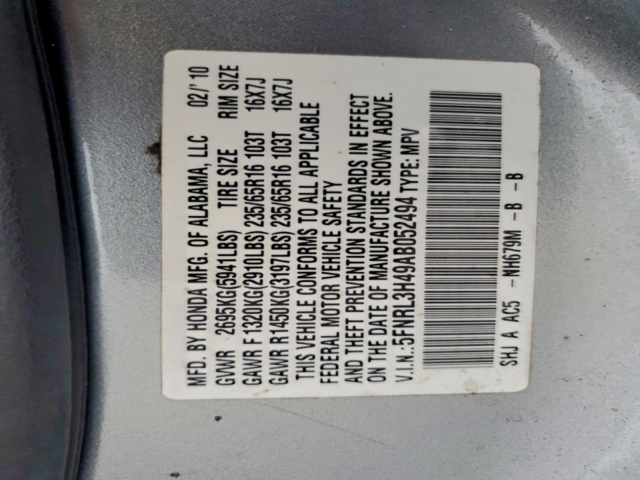 Honda Odyssey Ex Image 3