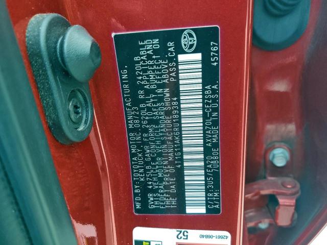 Toyota Camry Se Night Shade Image 9