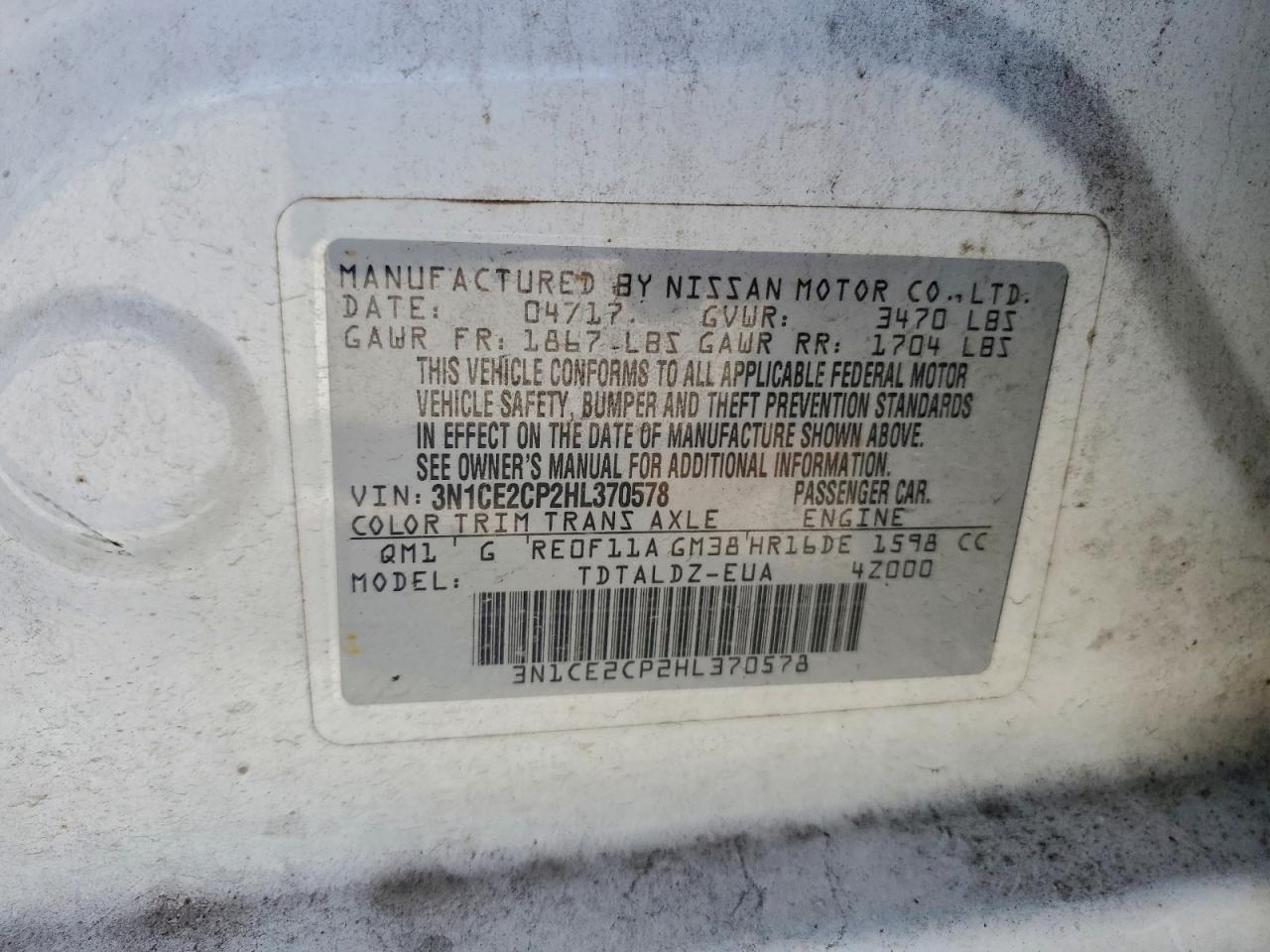 Nissan Versa S Image 9