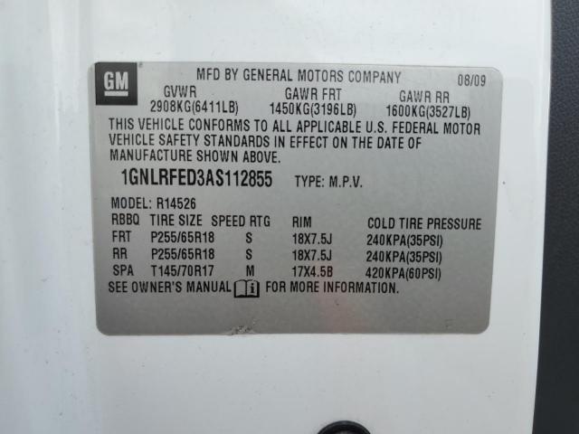 Chevrolet Traverse Lt Image 10