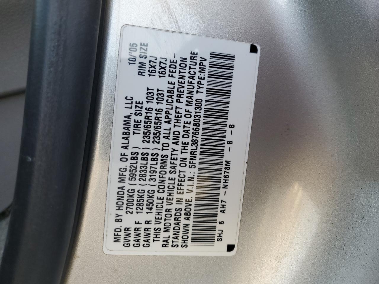 Honda Odyssey Exl Image 14