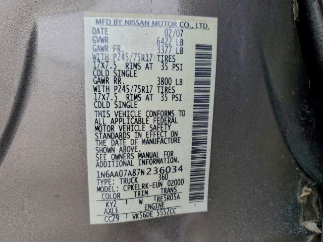 Nissan Titan Xe Image 7