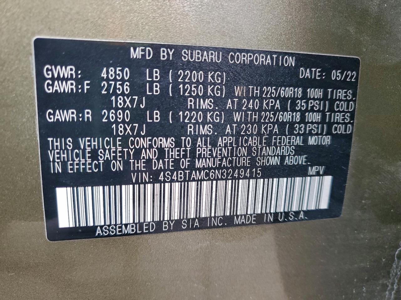 Subaru Outback Limited Image 12